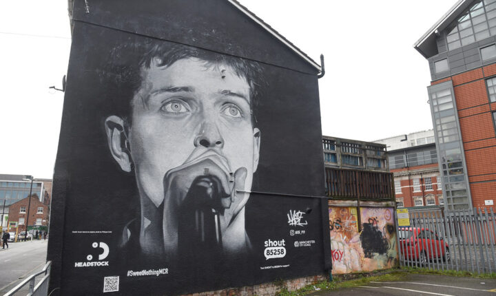 Anúncio a disco de rap destrói mural de Ian Curtis