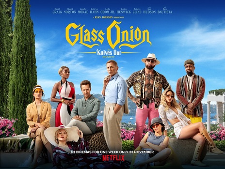 “Glass Onion: Um Mistério Knives Out” disponível na Netflix